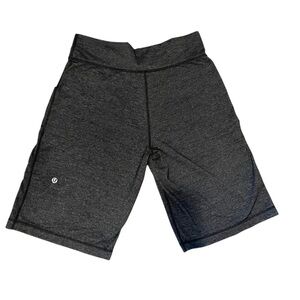 *Lululemon* biker, knee length athletic shorts, black, size 4